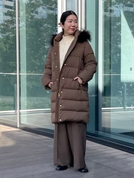 「アイテム（カーゴパンツ）」を使った、B:MING by BEAMS WOMENさん（レディース・159cm）の秋コーディネート