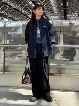 「Lee（リー）のアイテム」を使った、B:MING by BEAMS WOMENさん（レディース・160cm）の秋コーディネート