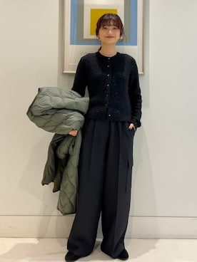 「アイテム（カーゴパンツ）」を使った、B:MING by BEAMS WOMENさん（レディース・160cm）の冬コーディネート