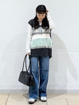 「アイテム（トートバッグ）」を使った、B:MING by BEAMS WOMENさん（レディース・149cm）の秋コーディネート