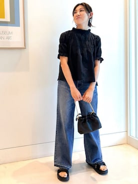 「SHAKA（シャカ）のアイテム」を使った、B:MING by BEAMS WOMENさん（レディース・159cm）の夏コーディネート