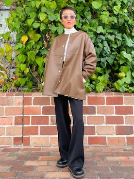 「アイテム（ジャケット/アウター）」を使った、B:MING by BEAMS WOMENさん（レディース・152cm）の秋コーディネート