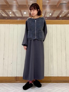 「アイテム（サンダル）」を使った、B:MING by BEAMS WOMENさん（レディース・153cm）の秋コーディネート