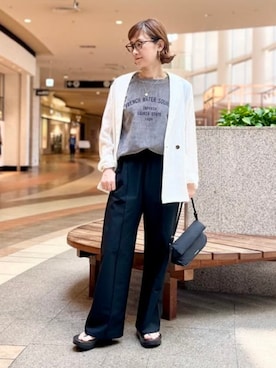 「B:MING by BEAMS（ビーミングバイビームス）のアイテム（テーラードジャケット）」を使った、B:MING by BEAMS WOMENさん（レディース・158cm）の夏コーディネート