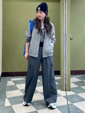 「UNIVERSAL OVERALL（ユニバーサルオーバーオール）のアイテム」を使った、B:MING by BEAMS WOMENさん（レディース・160cm）の冬コーディネート