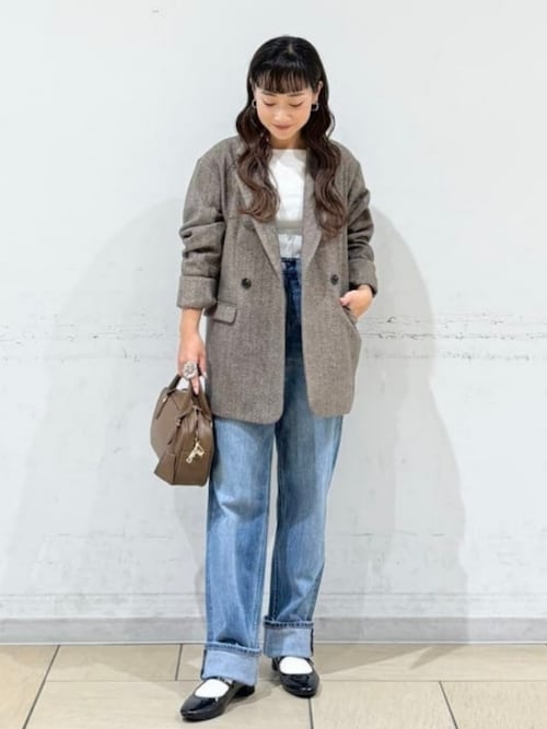 セール】ミックス ツイード ジャケット（S～M）（その他アウター）｜B