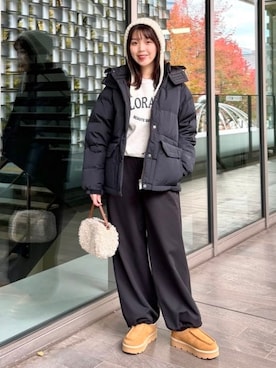 「アイテム（モカシン/デッキシューズ）」を使った、B:MING by BEAMS WOMENさん（レディース・161cm）の秋コーディネート