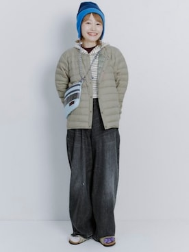「mont-bell（モンベル）のアイテム」を使った、B:MING by BEAMS WOMENさん（レディース・154cm）の冬コーディネート
