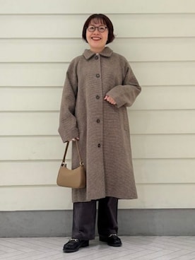 「アイテム（ステンカラーコート）」を使った、B:MING by BEAMS WOMENさん（レディース・148cm）の秋コーディネート