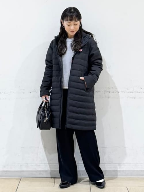 美品✨DANTON　ダントン　ダウンコート　ミドルダウン　ダークグレー　S DANTON ミドルダウンコート S