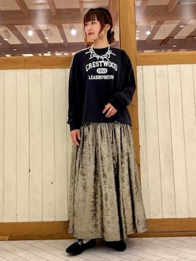 「Casselini（キャセリーニ）のアイテム（アクセサリー）」を使った、B:MING by BEAMS WOMENさん（レディース・153cm）の秋コーディネート