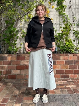 「Russell Athletic（ラッセルアスレティック）のアイテム」を使った、B:MING by BEAMS WOMENさん（レディース・158cm）の秋コーディネート