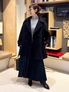 「アイテム（ピーコート）」を使った、B:MING by BEAMS WOMENさん（レディース・158cm）の秋コーディネート