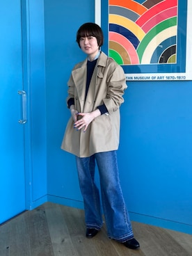 「アウターコーデ」｜「アイテム（その他アウター）」を使った、B:MING by BEAMS WOMENさん（レディース・166cm）の冬コーディネート