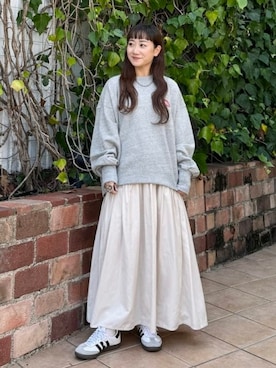 「アイテム（スウェット）」を使った、B:MING by BEAMS WOMENさん（レディース・149cm）の秋コーディネート