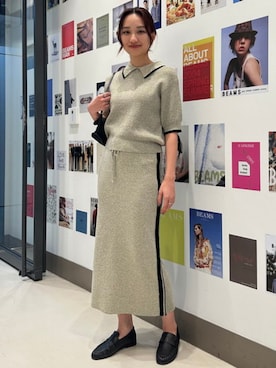 「B:MING by BEAMS（ビーミングバイビームス）のアイテム（ポロシャツ）」を使った、B:MING by BEAMS WOMENさん（レディース・166cm）の春コーディネート