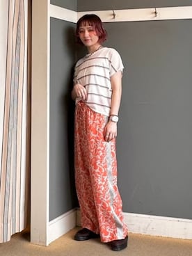 「アイテム（Tシャツ/カットソー、その他）」を使った、B:MING by BEAMS WOMENさん（レディース・164cm）の夏コーディネート