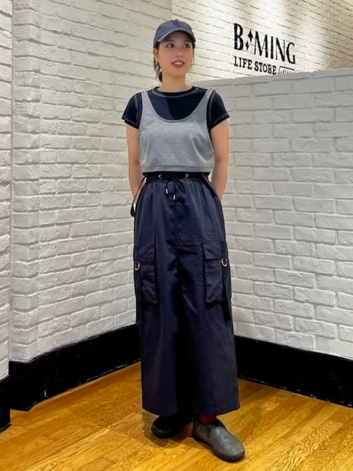 ミリタリー カーゴ ジャンパースカート（S～M）（スカート）｜B