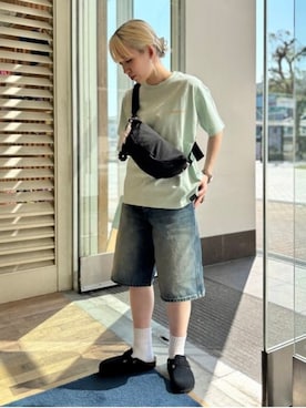 「アイテム（ボディバッグ/ウエストポーチ）」を使った、B:MING by BEAMS WOMENさん（レディース・148cm）の夏コーディネート