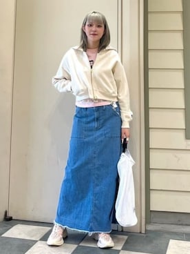 「SOMETHING（サムシング）のアイテム」を使った、B:MING by BEAMS WOMENさん（レディース・166cm）の春コーディネート