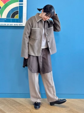 「B:MING by BEAMS（ビーミングバイビームス）のアイテム（ジャケット/アウター）」を使った、B:MING by BEAMS WOMENさん（レディース・160cm）の秋コーディネート