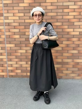 「アイテム（クラッチバッグ）」を使った、B:MING by BEAMS WOMENさん（レディース・155cm）の秋コーディネート
