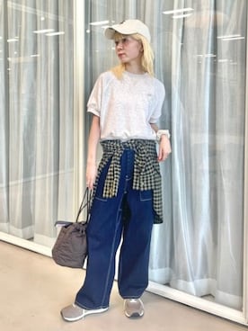 「B:MING by BEAMS（ビーミングバイビームス）のアイテム（スウェット）」を使った、B:MING by BEAMS WOMENさん（レディース・162cm）の夏コーディネート