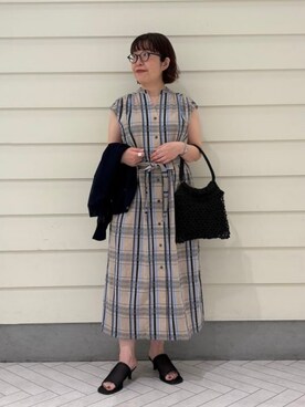 「B:MING by BEAMS（ビーミングバイビームス）のアイテム（トートバッグ）」を使った、B:MING by BEAMS WOMENさん（レディース・148cm）の春コーディネート