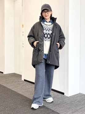 「アイテム（スウェットパンツ）」を使った、B:MING by BEAMS WOMENさん（レディース・158cm）の秋コーディネート