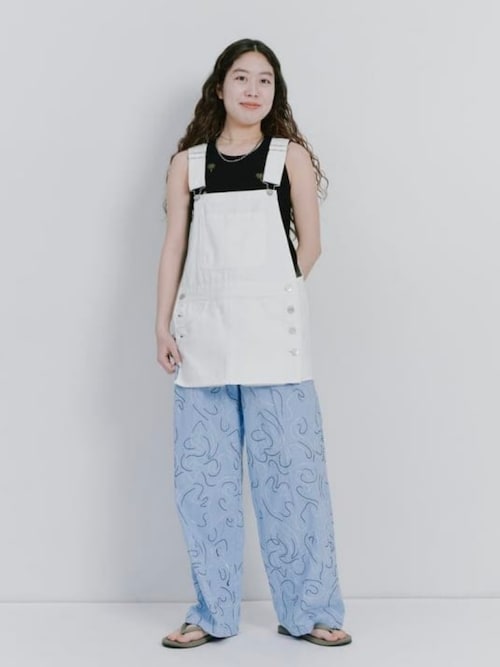 タンクトップ ノースリーブ ambiance / Palm Embroidery Sleeveless Tops レディース セール】ambiance / Palm Embroidery Sleeveless Tops（タンク