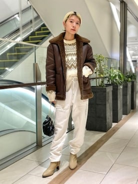 B:MING by BEAMS WOMENさん（レディース・162cm）の冬コーディネート