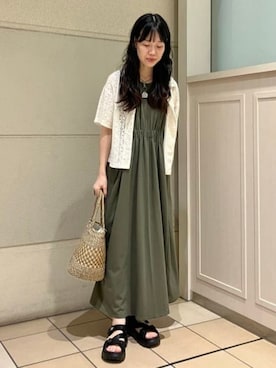 「SHAKA（シャカ）のアイテム」を使った、B:MING by BEAMS WOMENさん（レディース・159cm）の夏コーディネート