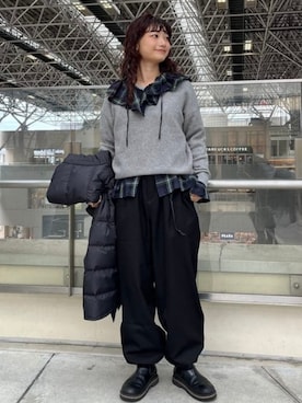 「B:MING by BEAMS（ビーミングバイビームス）のアイテム（ニット/セーター）」を使った、B:MING by BEAMS WOMENさん（レディース・160cm）の秋コーディネート