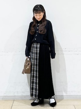 「アイテム（ボストンバッグ）」を使った、B:MING by BEAMS WOMENさん（レディース・149cm）の秋コーディネート