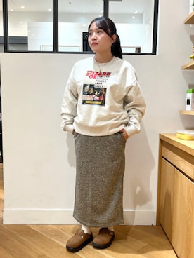 「アイテム（スカート）」を使った、B:MING by BEAMS WOMENさん（レディース・148cm）の秋コーディネート