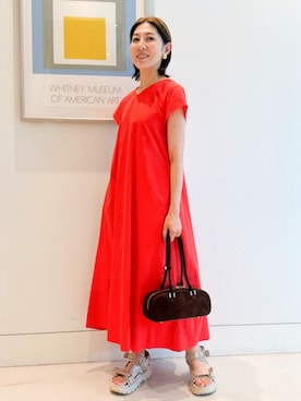 「SHAKA（シャカ）のアイテム」を使った、B:MING by BEAMS WOMENさん（レディース・159cm）の夏コーディネート