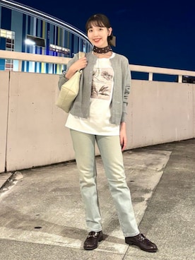 「アイテム（クラッチバッグ）」を使った、B:MING by BEAMS WOMENさん（レディース・161cm）の夏コーディネート