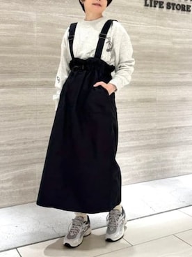 「B:MING by BEAMS（ビーミングバイビームス）のアイテム（スウェット）」を使った、B:MING by BEAMS WOMENさん（レディース・154cm）の春コーディネート