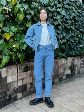 「リーバイス501」｜B:MING by BEAMS WOMENさん（レディース・165cm）の冬コーディネート
