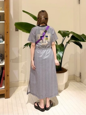 「PENDLETON（ペンドルトン）のアイテム（ワンピース/ドレス）」を使った、B:MING by BEAMS WOMENさん（レディース・156cm）の春コーディネート