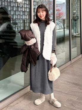 B:MING by BEAMS WOMENさん（レディース・161cm）の冬コーディネート