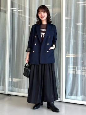 「アイテム（ジャケット/アウター）」を使った、B:MING by BEAMS WOMENさん（レディース・161cm）の夏コーディネート