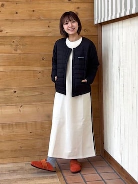 「アイテム（サンダル）」を使った、B:MING by BEAMS WOMENさん（レディース・148cm）の冬コーディネート