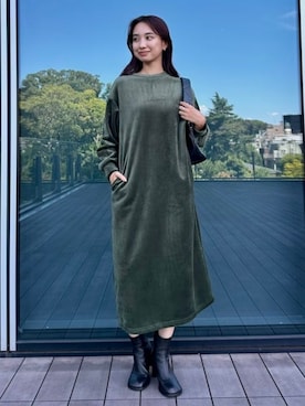 「アイテム（ワンピース/ドレス）」を使った、B:MING by BEAMS WOMENさん（レディース・166cm）の秋コーディネート