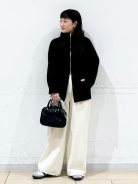 「アイテム（ボストンバッグ）」を使った、B:MING by BEAMS WOMENさん（レディース・149cm）の秋コーディネート