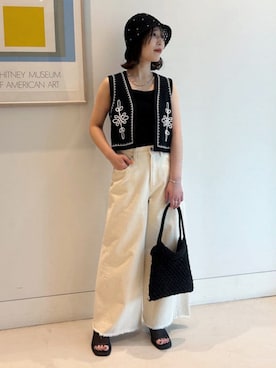 「Casselini（キャセリーニ）のアイテム」を使った、B:MING by BEAMS WOMENさん（レディース・160cm）の夏コーディネート