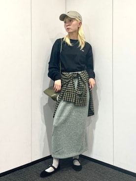 「LACOSTE（ラコステ）のアイテム」を使った、B:MING by BEAMS WOMENさん（レディース・162cm）の秋コーディネート