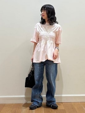 B:MING by BEAMS WOMENさんの（UNIVERSAL OVERALL | ユニバーサルオーバーオール）を使ったコーディネート