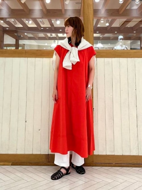 プランテーション S BIZEN MELANGE WAVE ワンピース M