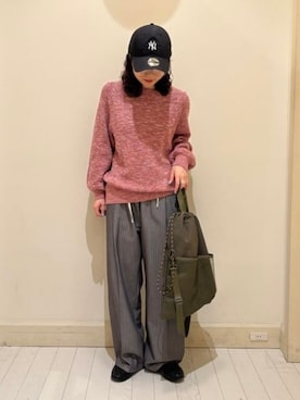 「B:MING by BEAMS（ビーミングバイビームス）のアイテム（ニット/セーター）」を使った、B:MING by BEAMS WOMENさん（レディース・150cm）の春コーディネート